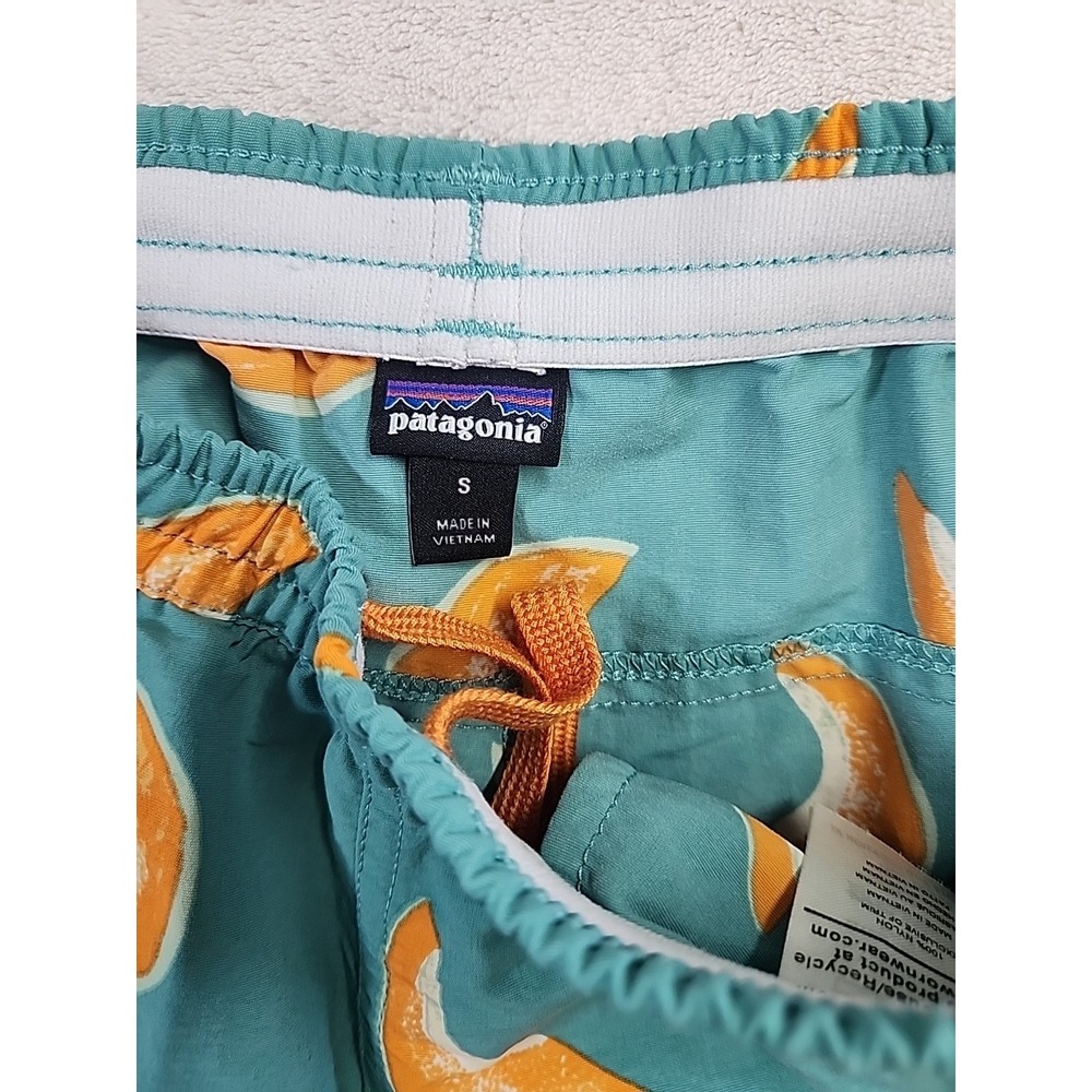 Patagonia Board Shorts Womens Size Small Melon Green Orange Fruit 100% Nylon - Picture 5 of 7